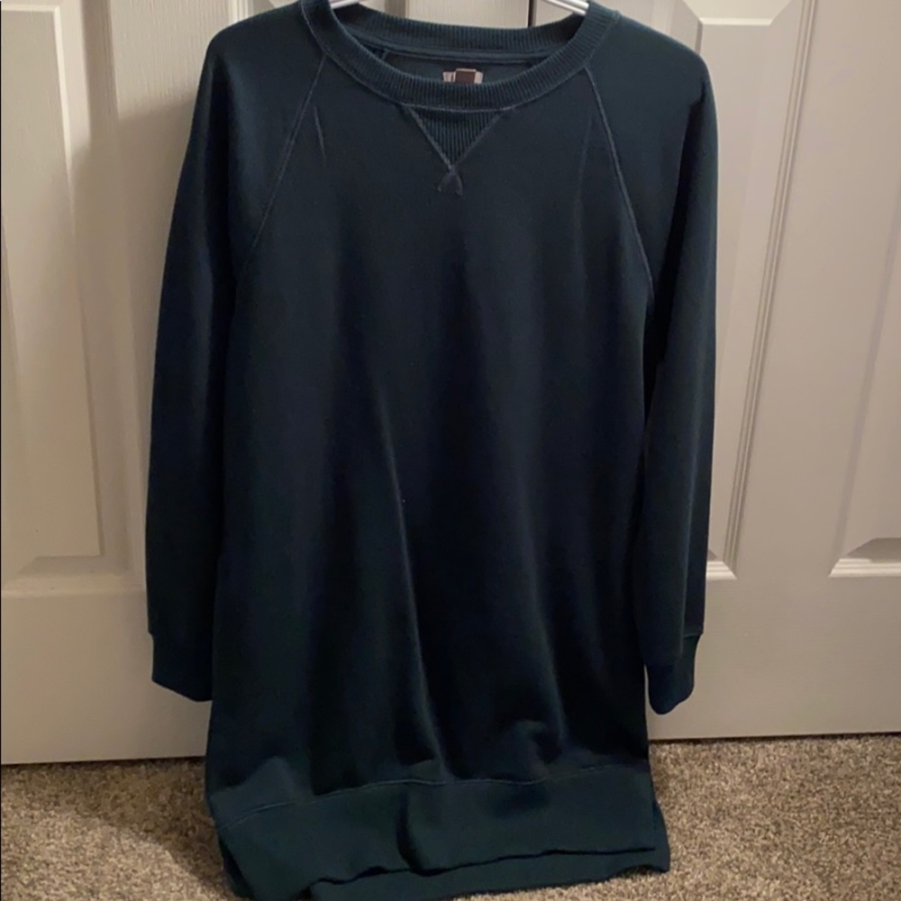 Long sleeved sweater dress